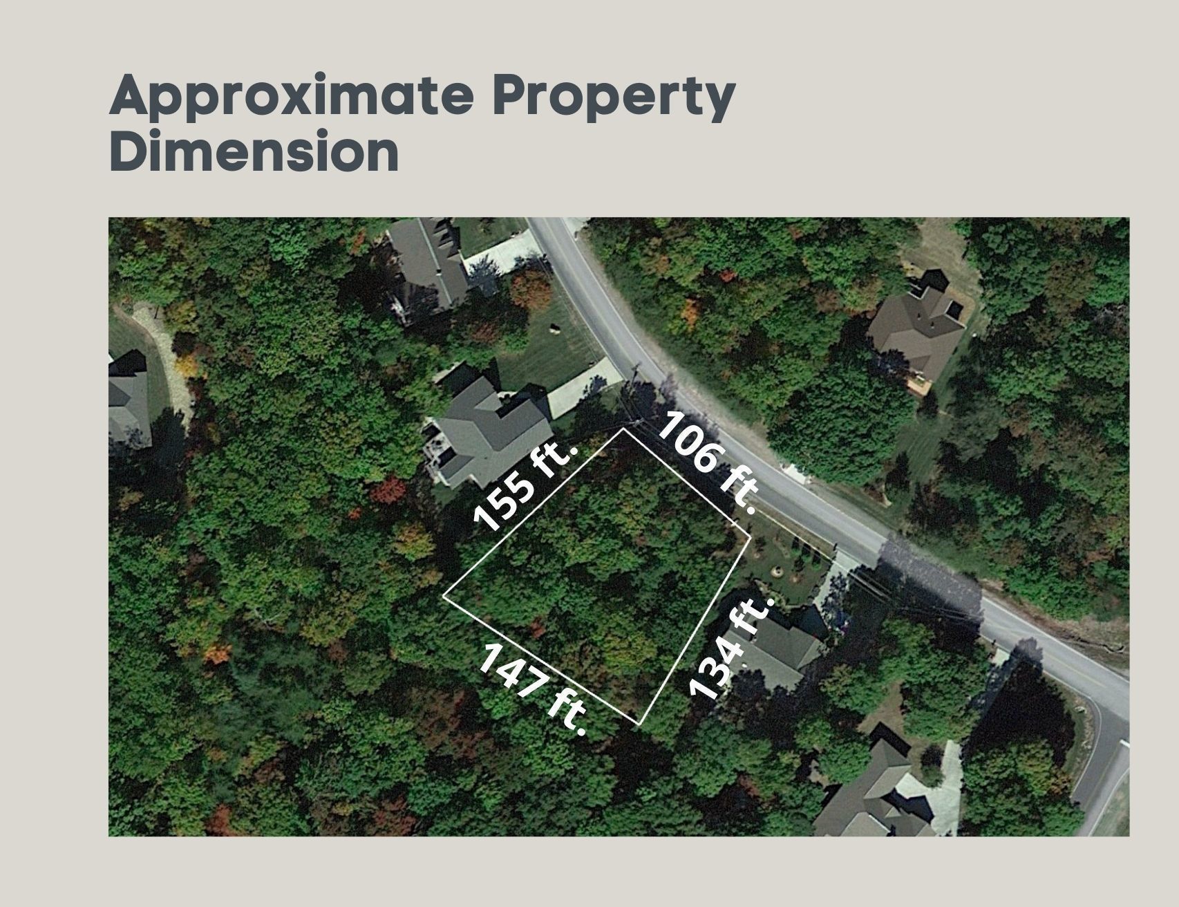 Property Dimension @ 0.29 acre