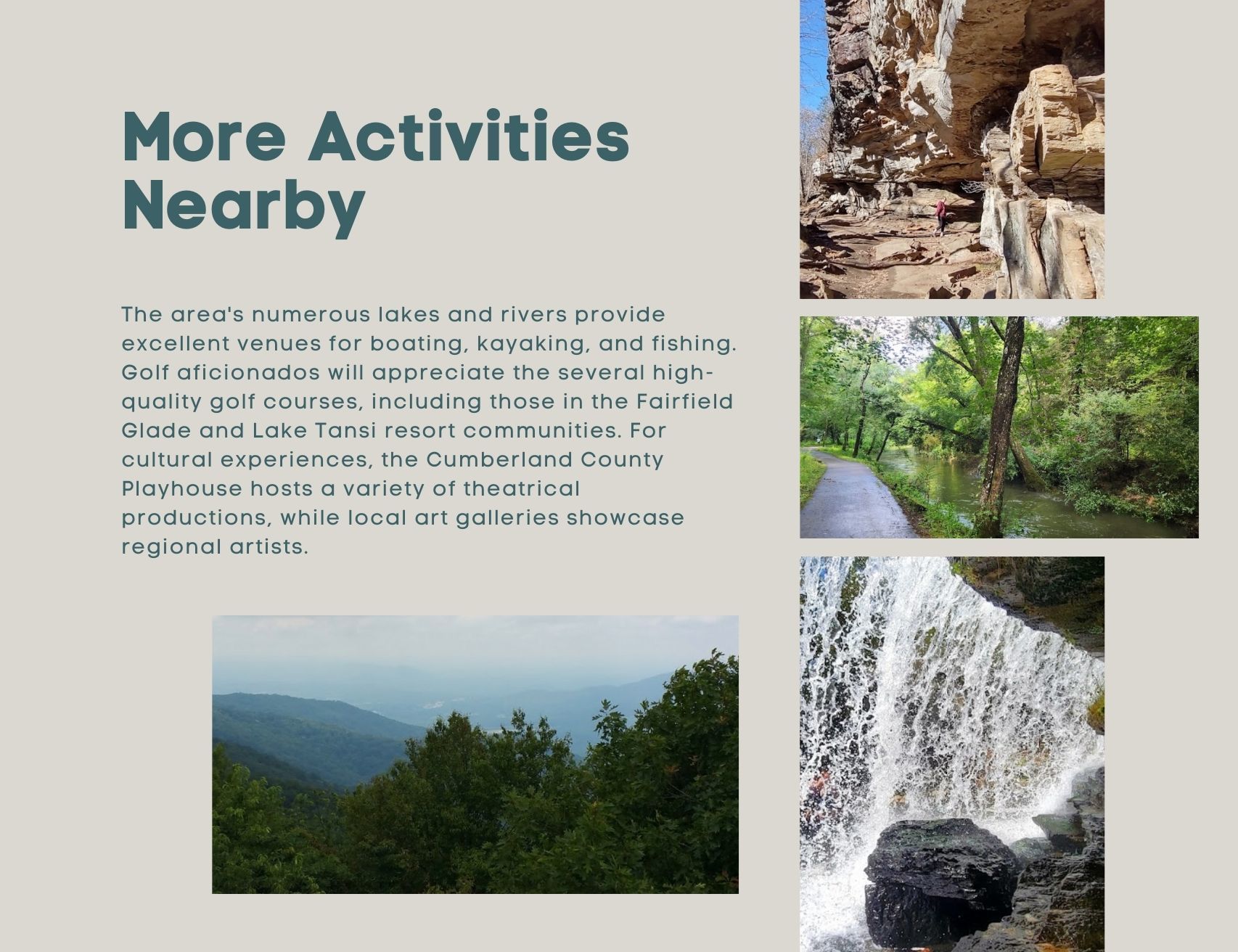 Activities in the area